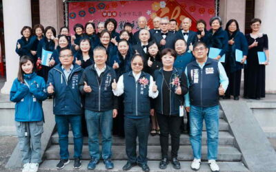 台中孔廟迎春揮毫贈春聯 民政局長祝福市民福運昌龍