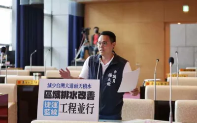台中市議員楊大鋐關心台灣大道排水改善問題
