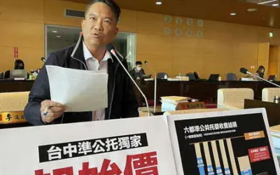 台中獨有準公托「起始價」 市議員陳文政批淪血汗慘業