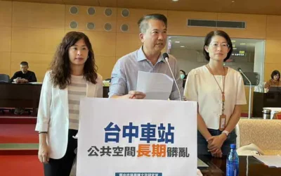 台中車站才翻新卻日日髒亂 市議員陳文政要求市府台鐵負責任