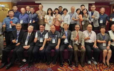 台北市國立斗六高級中學校友會第5任理事長劉文正功成身退,由鄭問堂當選第六屆理事長總會一行人前往道賀