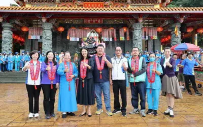 名間德芝慈惠堂祈安遶境團拜 許縣長為南投祈福