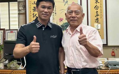 吳三伯理事長拜會竹塘鄉長蔡碩任 深受熱情招待