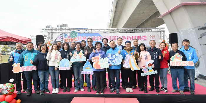 員林龍燈公園變身 八千坪綠地滯洪池