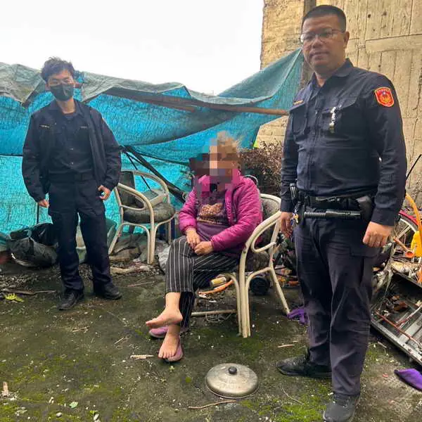 員警熱心急協尋 失智迷途婦終返家