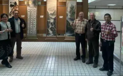 嘉義市書藝協會榮譽理事長陳姿妃藝游人生師生展即日起在雲林縣稅務局二樓藝文走廊隆重舉行
