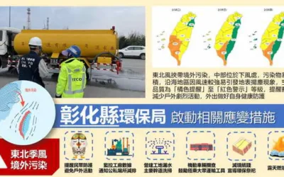 境外空污來襲環保局已啟動應變並請縣民做好自身健康防護
