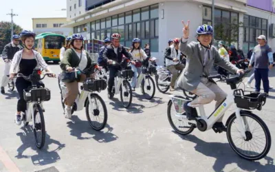 大村鄉MOOVO公共自行車啟用 大葉大學便利綠色交通服務升級