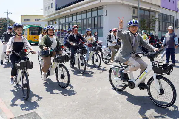 大村鄉MOOVO公共自行車啟用 大葉大學便利綠色交通服務升級1