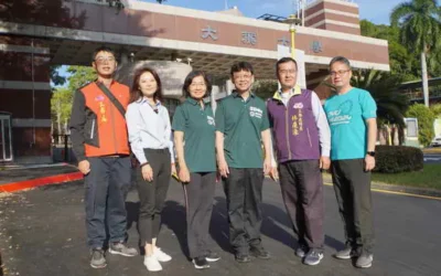 大村鄉學府路校園周邊道路改善計畫完工 大葉大學師生參與人行道圖面設計