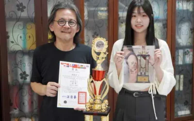 大葉大學造藝系吳宸芳獲刺青亞軍