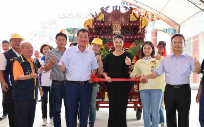 天上聖母千秋聖誕「媽祖生」前夕 慈悲「草屯媽」遶境祈安 許淑華縣長點起馬炮並扶鑾恭請啟駕