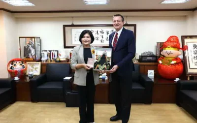 奧地利商務代表辦事處歐賀曼拜會縣府 張麗善縣長率隊簡報 投資雲林正是時候