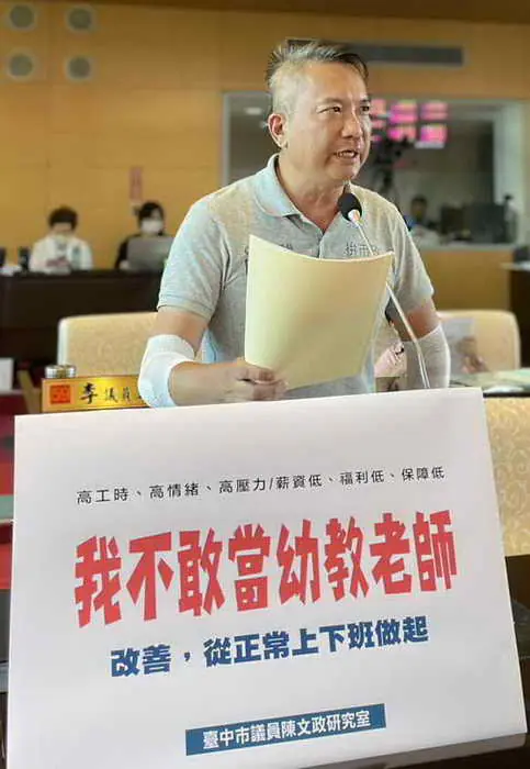 屢屢重罰幼托兒虐仍發生 市議員陳文政