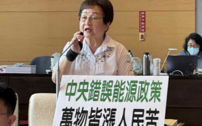 市議員張瀞分關切中央調漲電價對民生物價影響及後續效應