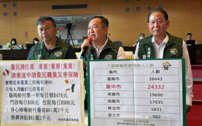 市議員曾朝榮關心農民職業災害保險福利