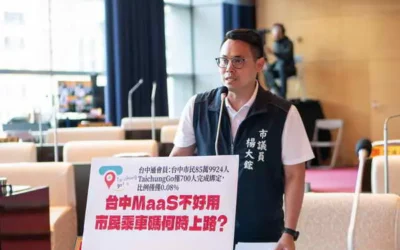 市議員楊大鋐要求交通局因盡速規畫整合市民交通實體卡