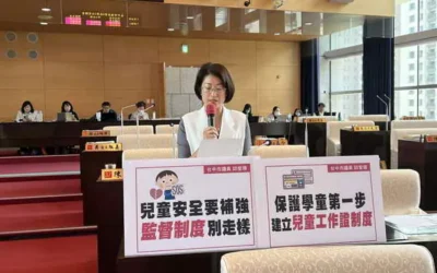 市議員邱愛珊呼籲全面強化不適任教師通報制度 引進「兒童工作證」制度保障學童身心安全