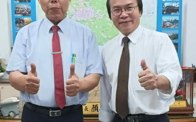 張德欽社長 吳三伯理事長拜會北斗鎮長顏宏霖及奠安宮媽祖廟受到熱烈歡迎
