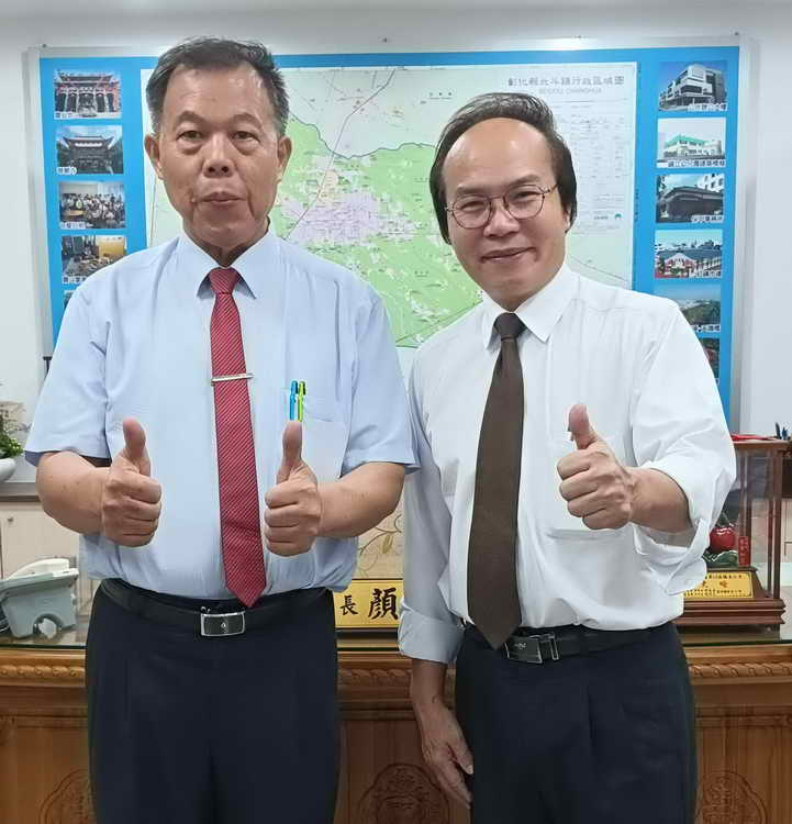 張德欽社長 吳三伯理事長拜會北斗鎮長顏宏霖及奠安宮媽祖廟受到熱烈歡迎1