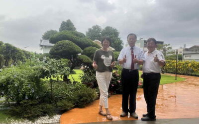 張德欽社長 梁敏兒總經理與洪凱強拜會林大森董事長受到熱烈歡迎 招待