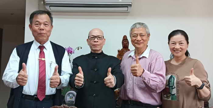 張德欽社長與副社長林大有拜會藝術大師劉仁慈 楊雅如伉儷受到熱烈歡迎招待