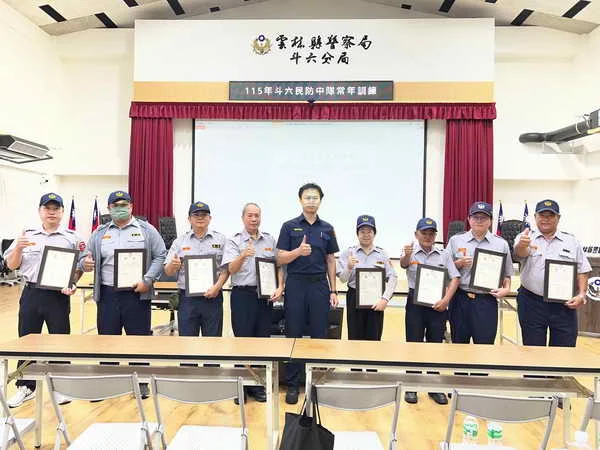 斗六警辦理民防人員訓練 強化防衛專業技能1