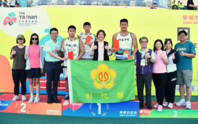彰化縣田徑代表隊出征全中運 王縣長前往加油打氣 首奪5金10銀12銅