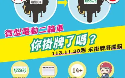 微型電動二輪車全面掛牌上路 彰化縣五國語言宣導助理解