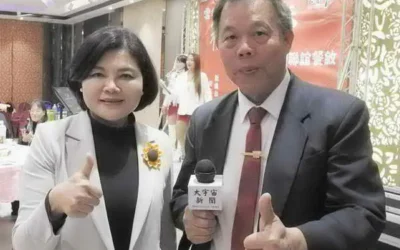 慶祝浪漫情人節,雲林縣長張麗善於2月14日上午抽空邀請媒體記者朋友於縣府1樓大廳咖啡廳茶敘