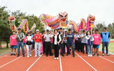 投入千萬元 改善校園運動環境 芳苑國中及育華國小PU跑道聯合啟用
