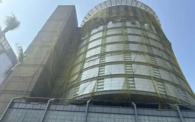 新光三越專櫃及物流人員3月14日將開放取貨作業 中市都發局:外牆防護網架設完成將拆除附掛物
