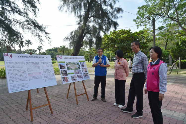會勘北港運動公園設施 張縣長允諾經費補助進行改善