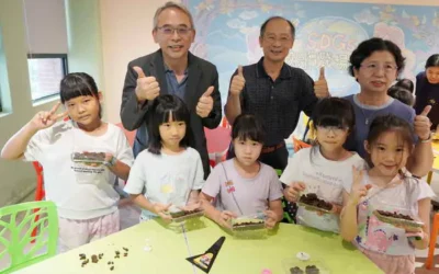村上國小參訪大葉大學SDGs場域 動手做咖啡渣蚊香