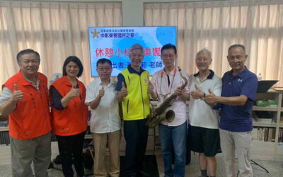 榮民張志範薩克斯風表演 為中彰榮家長輩帶來音樂饗宴