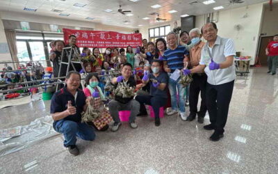民進黨雲林縣黨部主委劉建國上任第一場活動端午包粽傳溫情