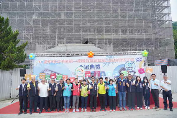 溫暖守護逝者與家屬的追思空間 中市太平第3座納骨塔上梁1