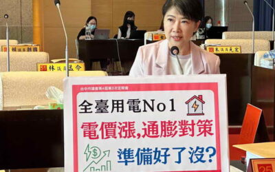 「為臺中糕餅請命 市議員林霈涵盼中市加碼節能補助」