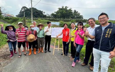 立委蔡培慧爭取1270萬 改善南投縣內農田灌溉溝渠