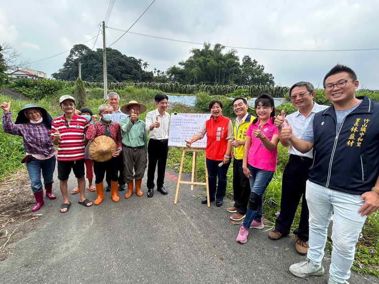 立委蔡培慧爭取1270萬 改善南投縣內農田灌溉溝渠1