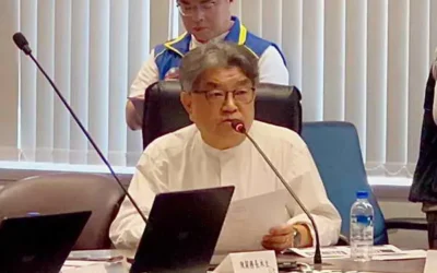 立法院經濟委員會4月14日由楊瓊瓔立法委員率隊到台中傾聽產業心聲 台中市議員李中在會議中提出「拖」及「轉」兩大概念