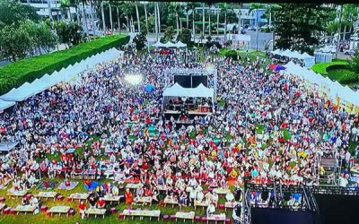 茶博狂熱夜之最.「青春年華 歡樂時光-南投縣道安宣導民歌之夜」萬人聯歡