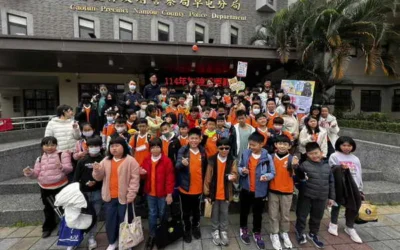 草屯警分局小小警察體驗 陪伴學童歡度寒假