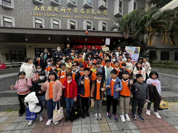 草屯警分局小小警察體驗 陪伴學童歡度寒假1