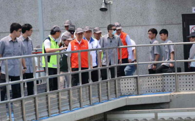 行政院長視察草屯淨水場 王副縣長盼補助偏鄉自來水延管及簡水經費補助
