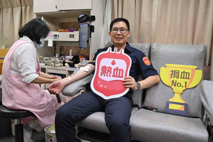 警察節熱血 我捐血我驕傲 南投警愛心不缺席1