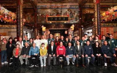 賴清德總統於大年初三至雲林西螺四湖等地贈匾及發送紅包