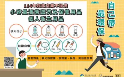 跨年出遊住宿請注意! 中市觀旅局提醒114年元旦起旅宿業不提供一次性用品
