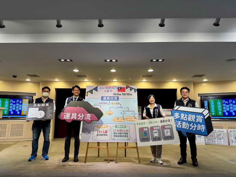 迎接112國慶焰火在台中1
