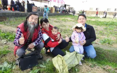 連續第4年在斗六市雲林路3段107號菜頭園迎蛇年燒揪來拔蘿蔔做愛心!
